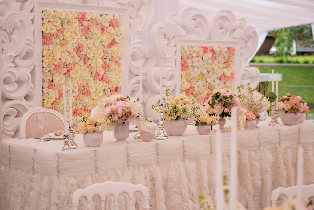 Bild: Dekoration Hochzeitsdeko Sanfte romantische Hochzeit